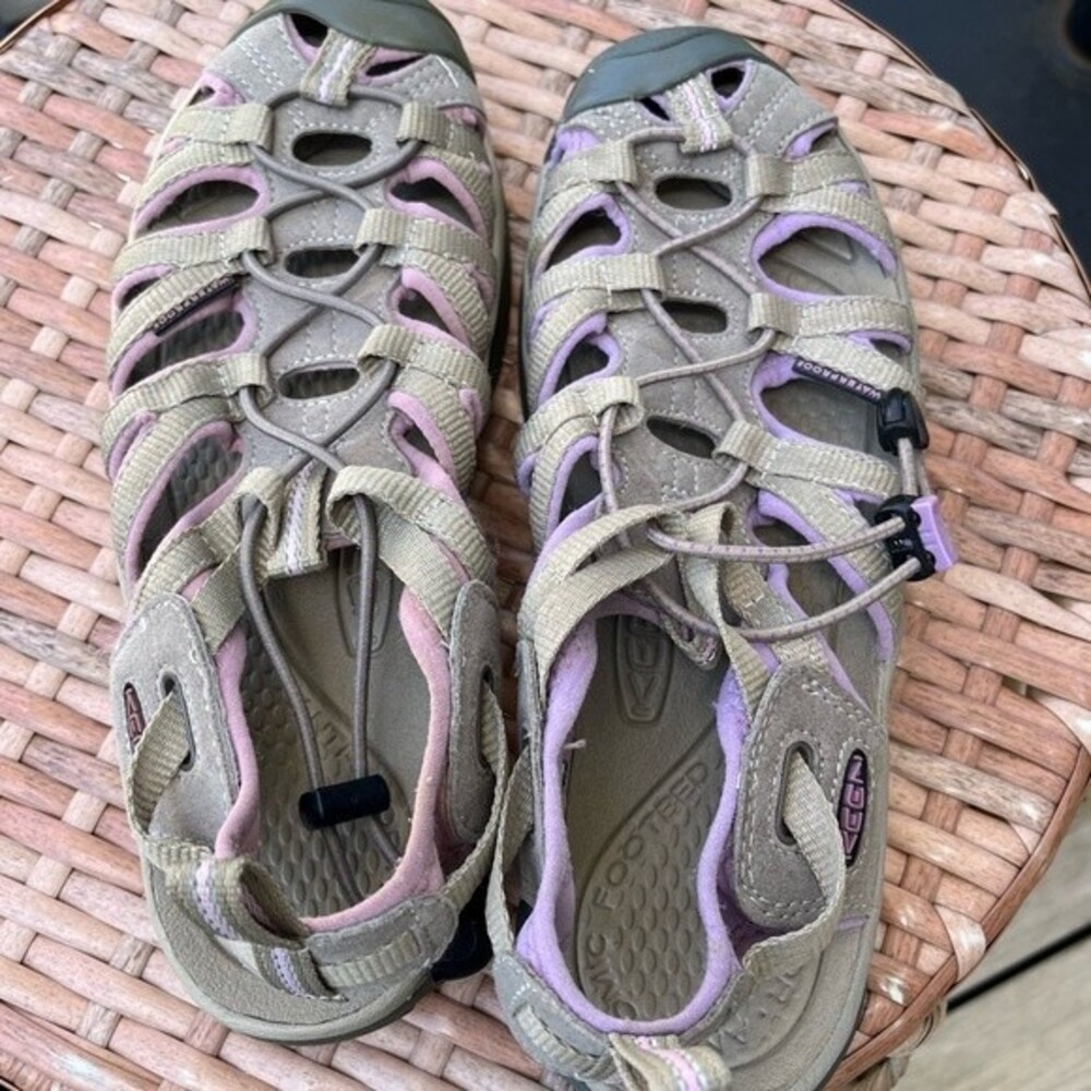 Keen Whisper Sandals in Grey and Purple  9 - Picture 3 of 11